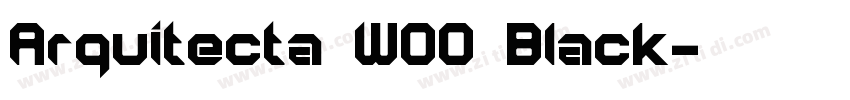 Arquitecta W00 Black字体转换